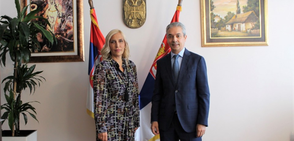 Министарка правде са амбасадором Турске
